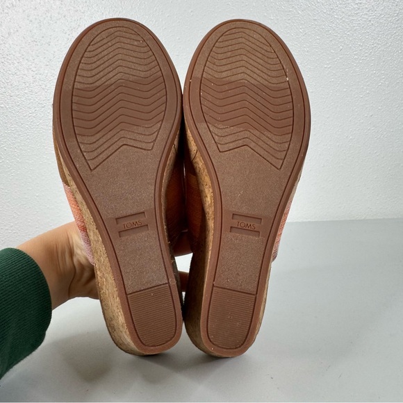 Toms Wedge Slide Sandals Size 8.5 - Picture 6 of 8